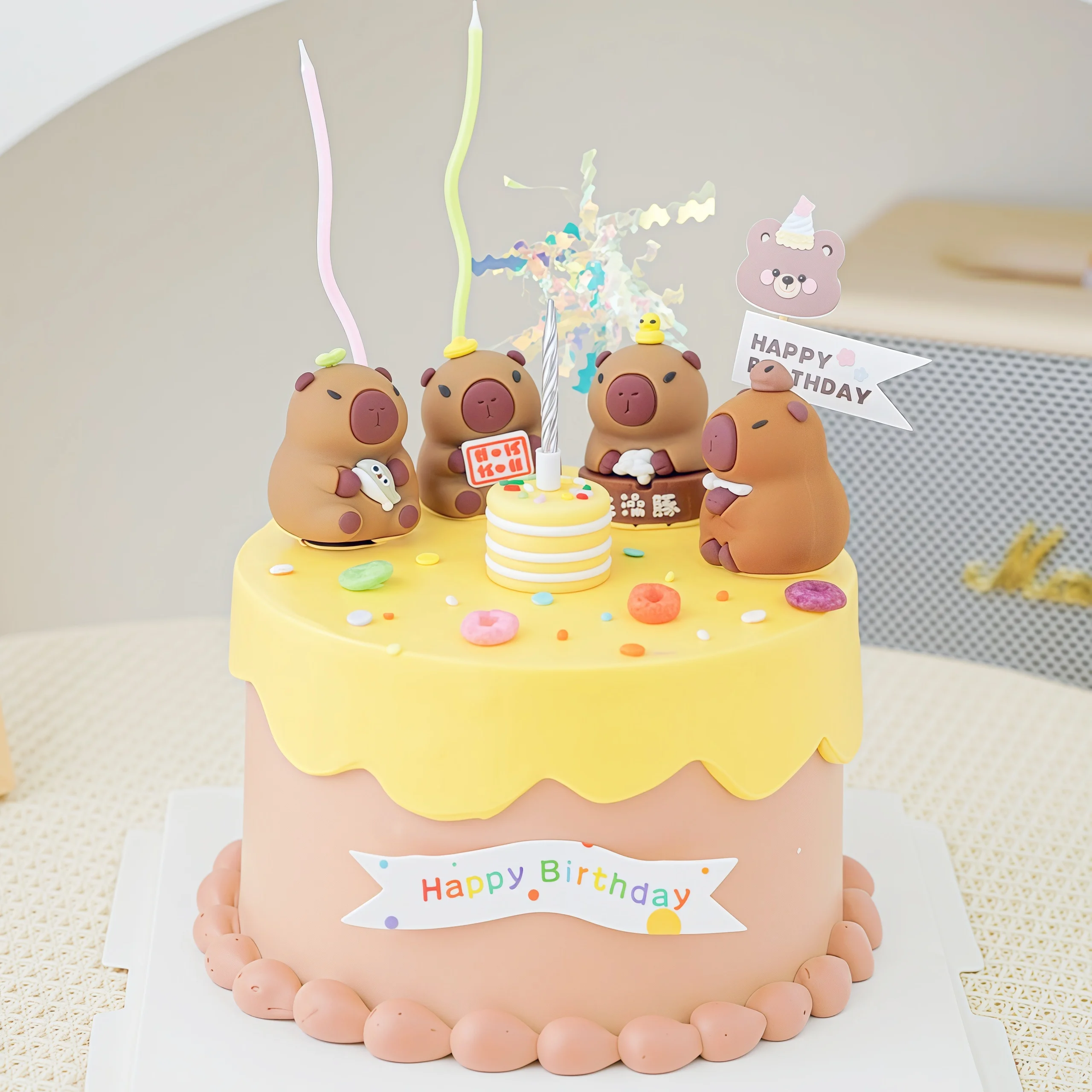 Home Improvement Kids - Topper Kue Ulang Tahun Capybara Dekorasi