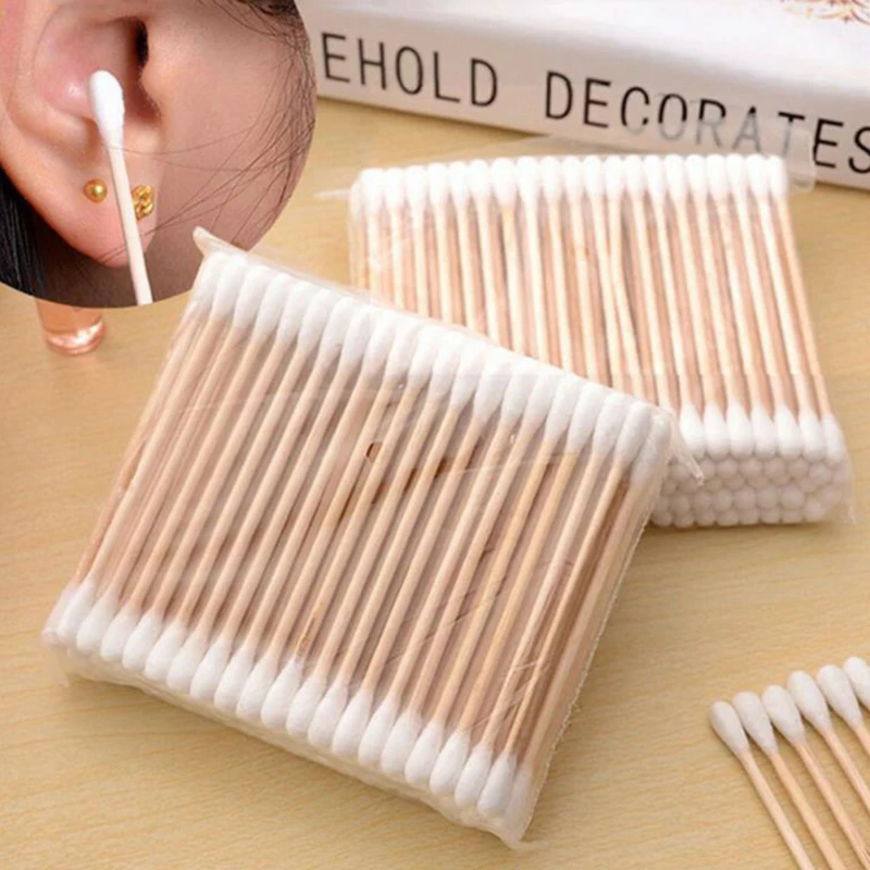 Wood Filler Stick - 100/500/1000 buah kapas rias sekali pakai,