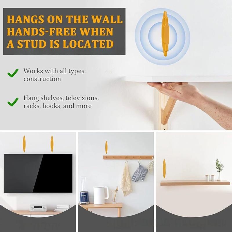 Stud Finder Magnetic - Detektor Logam untuk Drywall & Kayu,