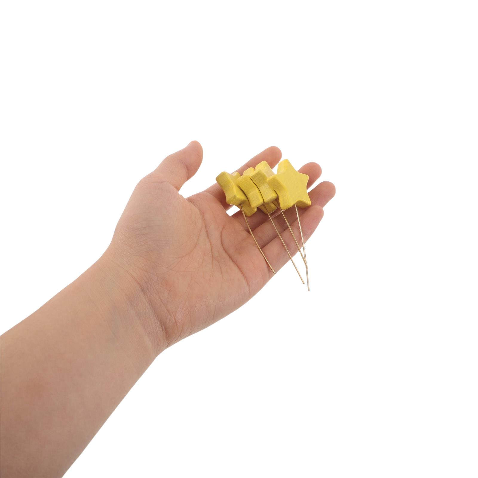 Wood Filler Stick - 6 Buah Tongkat Bintang Kayu Mini