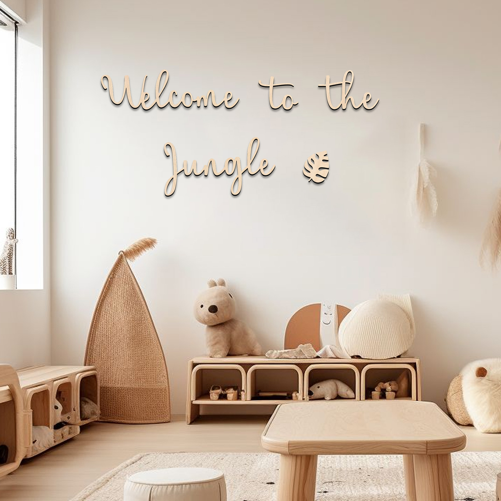 Home Improvement Kids - Selamat Datang di Jungle Wooden Sign