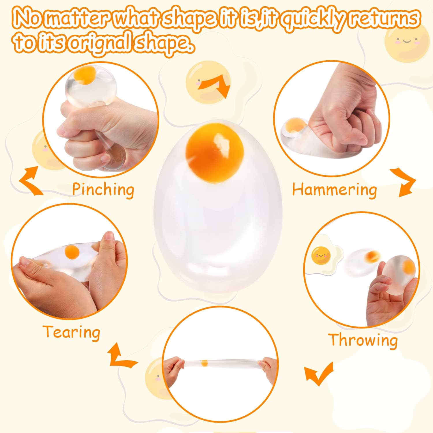 Bola Squishy Telur Funky - Mai - Home Improvement Kids ulasan dan harga