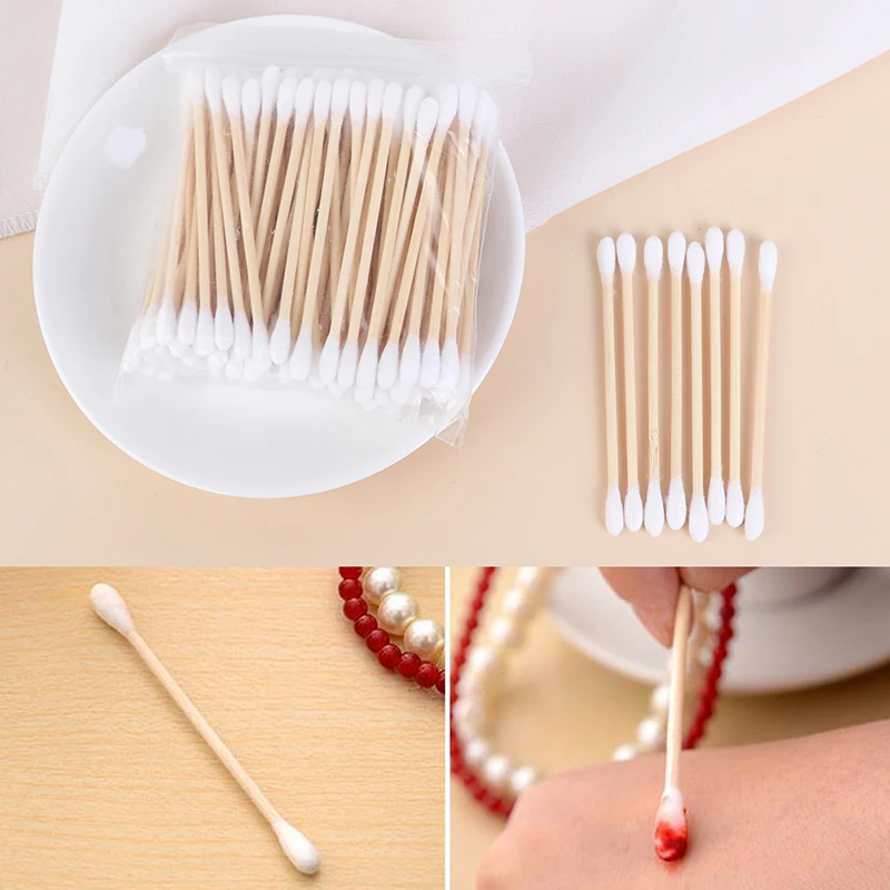 100/500/1000 buah kapas rias s - Wood Filler Stick ulasan dan harga