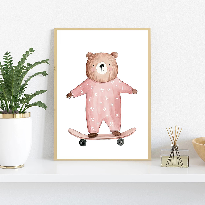 Poster Beruang Rusa Angsa Llam - Home Improvement Kids ulasan dan harga