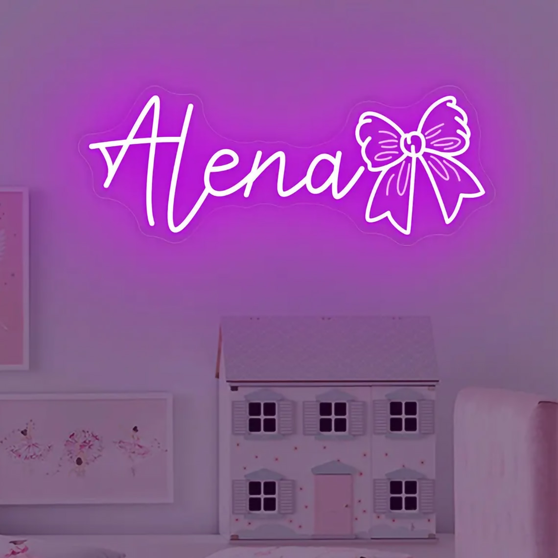 Tanda Neon Nama Pita Kustom un - Home Improvement Kids ulasan dan harga