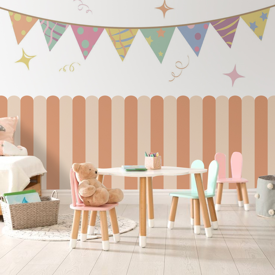 Wallpaper Busur Bergaris Verti - Home Improvement Kids ulasan dan harga